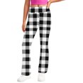 thumbnail image 6 of vokkrv Girls Flare Leggings Kids Bell Bottoms High Waisted Bootcut Yoga Dance Flared Pants Black 5-6 Years, 6 of 7
