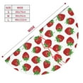 thumbnail image 3 of Yiaed Hand Drawn Strawberry Print Christmas Tree Skirt , Tree SkirtsTree Mat for Christmas Winter Holiday Indoor Decorations-30", 3 of 7