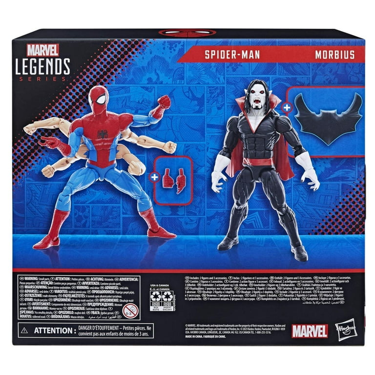 Marvel Legends Series: Spider-Man vs Morbius Action Figures, 2