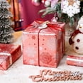 thumbnail image 5 of Pink Christmas Wrapping Paper Roll - 17IN X 33FT - Christmas Gift Wrapping Paper Featuring White Snowflake Reversible Gold for Kids, Holiday, New Year, 5 of 6