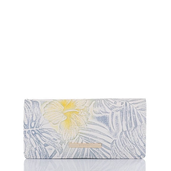 Brahmin Ady Lemonade Blue/Yellow/Silver Nostalgia Wallet
