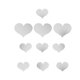 thumbnail image 3 of Crea tu propia decoración artística para el hogar: pegatinas para espejos con forma de corazón en plata para la sala de estar y el dormitorio, 3 of 8