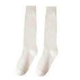 thumbnail image 2 of Pyhlmscde Women's Black Half Tall Solid Color Cotton Socks, Knits Clothing, Thick Socks Women, Stockings Socks, 2 of 6