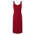 thumbnail image 6 of Womens Summer Casual Sleeveless Button Down Spaghetti Strap Square Neck Knit Dress Slim Fit, 6 of 8