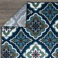 thumbnail image 3 of Loomaknoti Terrace Tropic Turberry 4' x 6' Floral Indoor/Outdoor Area Rug , Blue/White, 3 of 10
