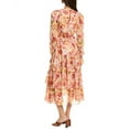 thumbnail image 2 of Rachel Parcell womens  Ruffle Midi Dress, XXS, Pink, 2 of 3
