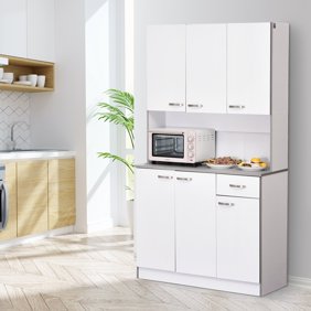 Altra Carver 64 Storage Cabinet In Gray And Sonoma Oak Walmart Com Walmart Com