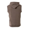 thumbnail image 2 of A4 Agility Sleeveless Tech Fleece Hoodie For Men in Charcoal | N4002, 2 of 3