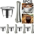 thumbnail image 1 of DQrwqpou Cápsula Recargable Acero Inoxidable Reutilizable 5 Uds + Manipulación para Nespresso (B), 1 of 4