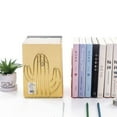 thumbnail image 4 of SPRING PARK 1 Pair Metal Book Ends Rose Gold Bookends for Shelves,Cute Cactus Heavy Duty Book Ends Holder Stand Decorative Bookends for Kids School Home Office, 4 of 7