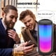 thumbnail image 3 of Bocina Bluetooth con Luces LED Multicolor, 9 Efectos de Iluminación, Radio FM, Entradas para USB, Tarjeta TF y AUX, Conexión TWS, Llamadas Manos Libres, Color Blanco, 3 of 7