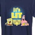 thumbnail image 3 of SpongeBob SquarePants - It's Lit Hanukkah - Women's Lightweight French Terry Pullover, 3 of 6