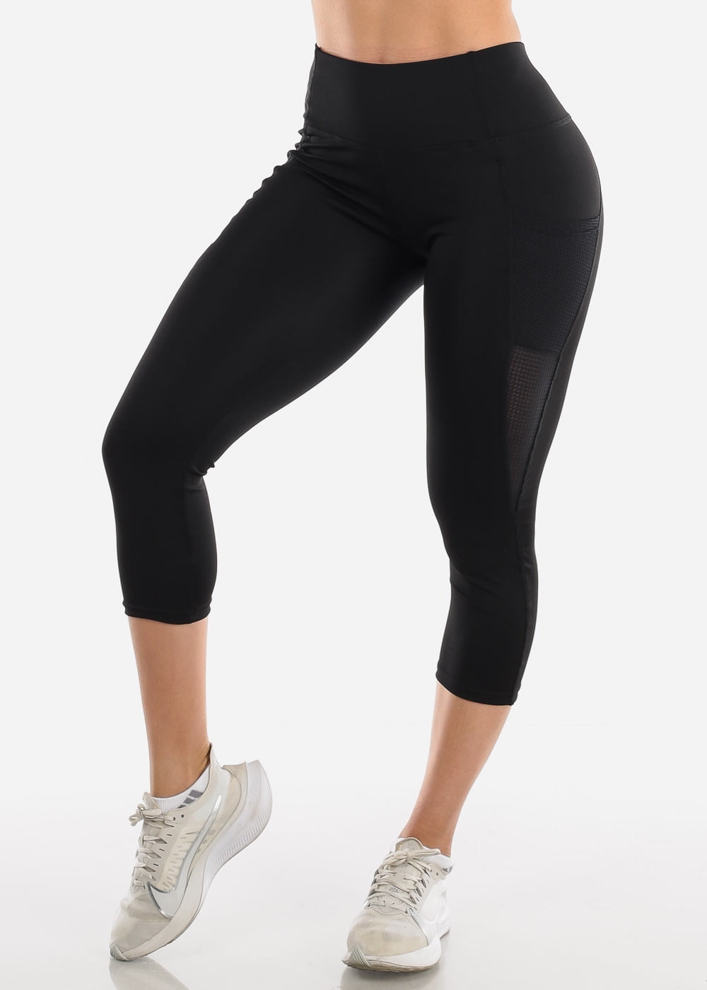 Moda Xpress Womens High Rise Capri Leggings Activewear
