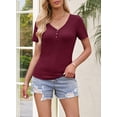 thumbnail image 4 of Merokeety Casual Tank Top Wine S, 4 of 4