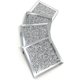 thumbnail image 1 of Juego de 4 posavasos TUNC con purpurina de cristal triturado forma cuadrada 10 cm x 10 cm, 1 of 4
