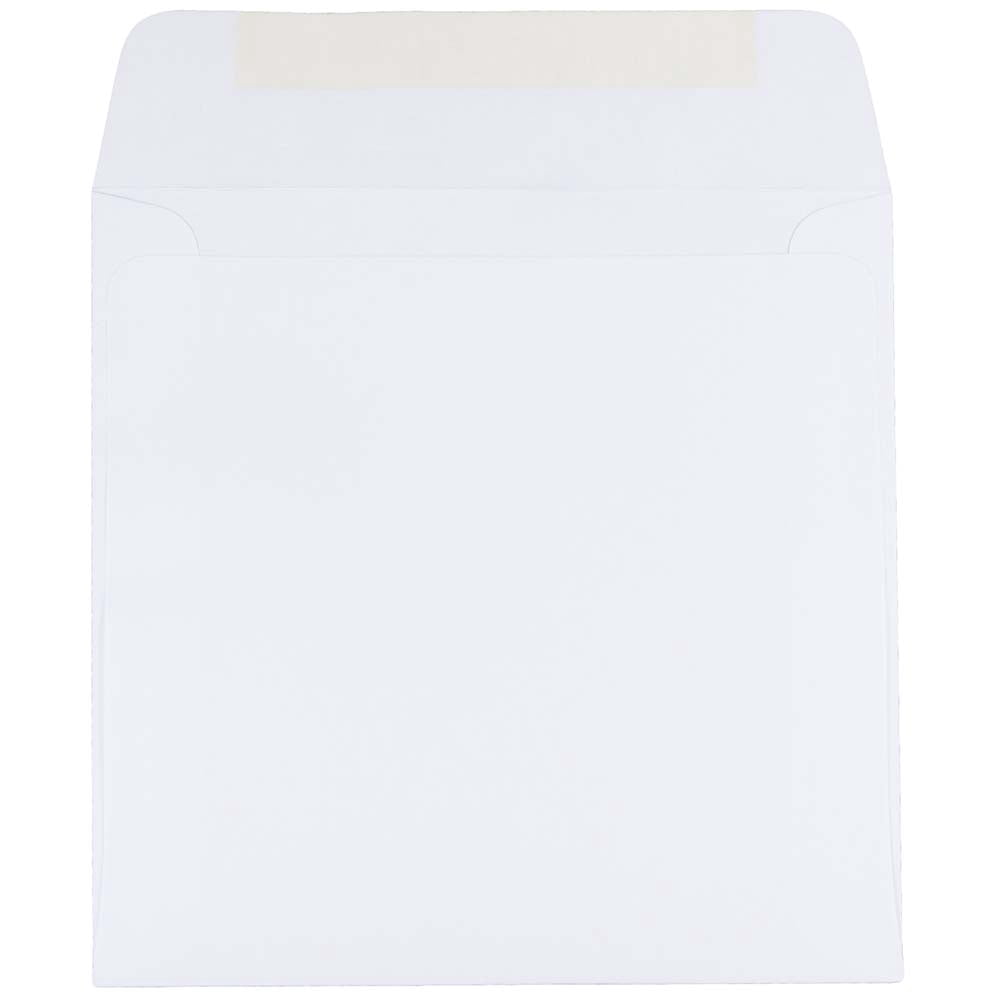 JAM Paper 6.5 x 6.5 Square Invitation Envelopes, White, 100/Pack