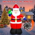 thumbnail image 4 of Decoración navideña inflable de Papá Noel Danxilu, 152 cm, LED, para exteriores, 4 of 9