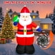 thumbnail image 4 of Decoración navideña inflable de Papá Noel Danxilu, 152 cm, LED, para exteriores, 4 of 9