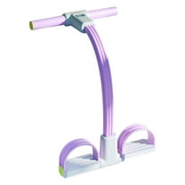 Yoga Pedal Resistance Band Elastic Pull Rope Fitness Sit-up Exercise Equipment at Home Gym Arm Abs Workout Equipment Leg Stretching Equipment(Purple)
