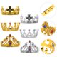 thumbnail image 3 of KAKOWELY 6 piezas de coronas de cumpleaños para reina y rey, para fiestas de cosplay, decoración para fiestas de cumpleaños, 3 of 5