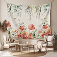 thumbnail image 2 of Red Poppy Tapestry for Bedroom Wall Hanging Tapestry, Farmhouse Country Vintage Flower Leaf Plant Ceiling Backdrop Tapestries Poster Blanket Wall Decor for Teens Room Living Room Dorm 39" x 59", 2 of 8