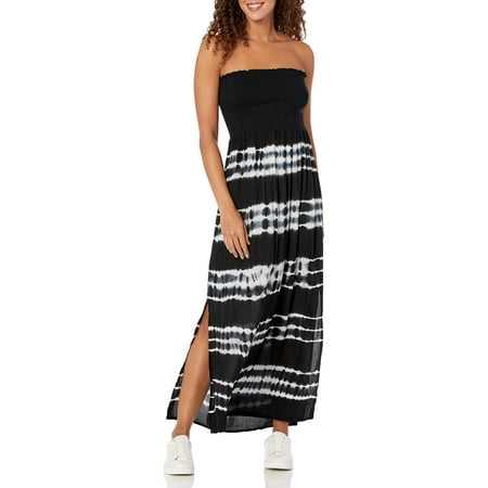 Karen Kane Women's Smocked Maxi Dress, Tie-Dye Size XL