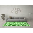thumbnail image 3 of Ahgly Company Indoor Rectangle Abstract Green Modern Area Rugs, 2' x 3', 3 of 4