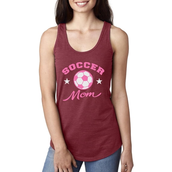 MmF - Women's Racerback Tank Top, up to Women Size 2XL - Soccer Mom