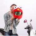 thumbnail image 3 of FUNDA DE MOTOCICLETA FUNNY CRAZY CASE FUNNY CRAZY CASCO FUNDA DE RANA GORRO DE rojo Baoblaze Cubierta del casco de la motocicleta, 3 of 5