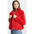 thumbnail image 2 of Rebecca Minkoff Henderson Faux Fur Moto Jacket Red ( S ), 2 of 2