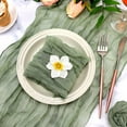thumbnail image 3 of 10 Pieces  Gauze Cheesecloth Napkins 20×20 Inches Wrinkled Gauze Table Napkins Cheese Cloth Napkins for Wedding Baby Shower Birthday Party Easter Decor (Sage Green), 3 of 7