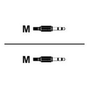 GearIT - Audio cable - stereo mini jack (M) to stereo mini jack (M) - 2 ft - shielded - white