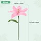thumbnail image 3 of Paquete de 2 Flores de Ganchillo, Lirio de Lana Artificial Tejido a Mano [Rosa], 3 of 6