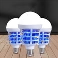 thumbnail image 3 of HIBIBUD 15W Insects Bug Zapper Light Bulb Mosquito Repellent Smart Light for Home Bedroom Living Room Backyard Patio, 3 of 7