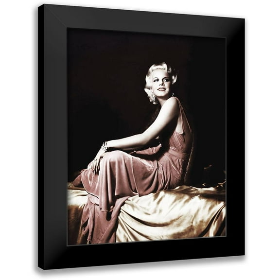 Hollywood Photo Archive 12x14 Black Modern Framed Museum Art Print Titled - Jean Harlow