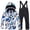 Black, variant on 6-14 Years Old Kids Girls Boys Ski Suit Outdoor Windproof Waterproof Warm Cotton Thickened Black