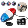 thumbnail image 3 of Bicycle Bell 6 LED 4 Tone Bicycle Horn Bike Call LED Bike Police Light Electronic Sound Loud Siren Kid Accessories Bike Scooter, 3 of 5