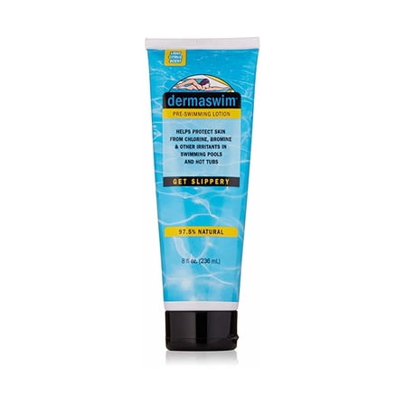 DermaSwim Pre-Swimming Lotion  | Helps Protect Skin from Chlorine in Pools and Hot Tubs, Paraben-Free, 97.5% Natural