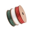 thumbnail image 1 of 3 Rolls 10 Yards Christmas Ribbons Christmas Decorations DIY Wreaths Crafts, 1 of 9