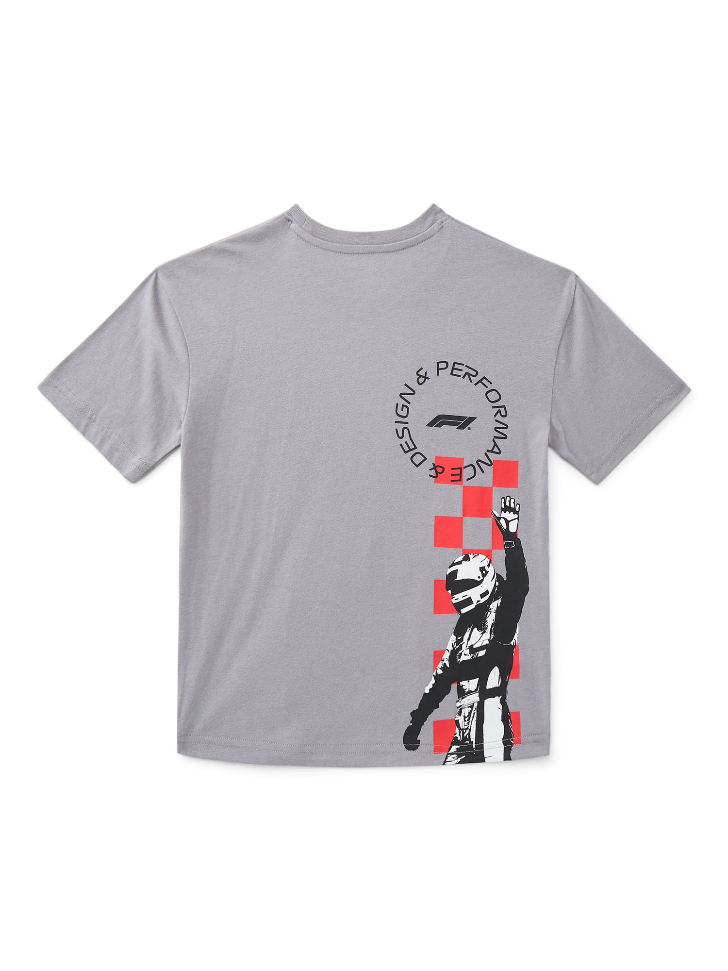 Formula 1 Racing Boys Graphic Tee with Short Sleeves, Sizes 4-18