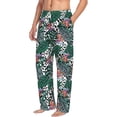 thumbnail image 2 of Xecao Tropical Leaves Men's Straight Lounge Pajama Pants: The Ultimate in Comfortable Sleepwear, 2 of 9