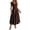 A-Coffee973, variant on Cap Sleeve Seamed Midi Dress for Women Square-Neck Wedding Guest Daily Flared Mid-Length Sundress