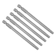 thumbnail image 5 of Uxcell 1/4" Vástago Hexagonal 4" Longitud Bit de Destornillador Torx Magnético de Seguridad Acero S2 Paquete de 5, 5 of 5