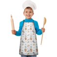 thumbnail image 2 of Cute Fairy Princess Pattern Kids Aprons for Girls and Boys,Adjustable Neck Strap Toddler Aprons for Kids Cooking Baking, 2 of 7