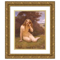 Kenyon Cox 20x24 Gold Ornate Framed and Double Matted Museum Art Print Titled - Echo (1892)