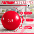 Weighted Basbealls Red 4-Pack 2 Lbs & 3 Lbs Weighted Sand Balls for Full-Body Fitness ...