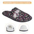 thumbnail image 3 of Fotbe Daisies Flowers Pantuflas Peludas para Mujer con Estampado, Zapatillas de Peluche, Zapatos de Invierno para Casa, Uso Interior y Exterior-Large, 3 of 8