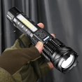 thumbnail image 5 of Lampe de Poche LED Ultra Puissante Rechargeable par USB 7 Modes Lampe Tactique avec Clip pour Camping Randonnée Urgence, 5 of 5