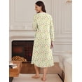 thumbnail image 5 of Ekouaer Nightgowns for Women with Pockets Long Sleeves Nightshirts Ladies Nightdress Plus Size Pajama Dress, 5 of 6