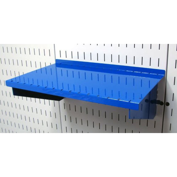 Wall Control Shelf 9in Deep Pegboard Shelf Assembly Pegboard and Slotted Tool Board - Blue